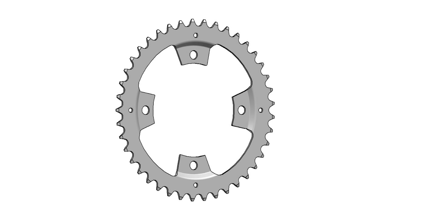 Esjot Kettenblatt für Panasonic 1/2" x 3/32" + 1/2"x11/128" gekröpft 41 Zähne