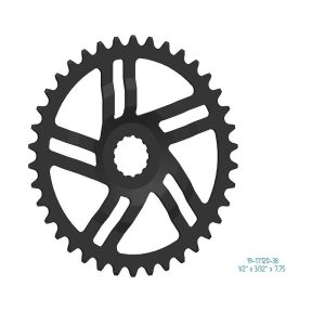 Esjot Kettenblatt für Bosch Gen 3 1/2" x 3/32"+1/2"x11/128" 38 Zähne