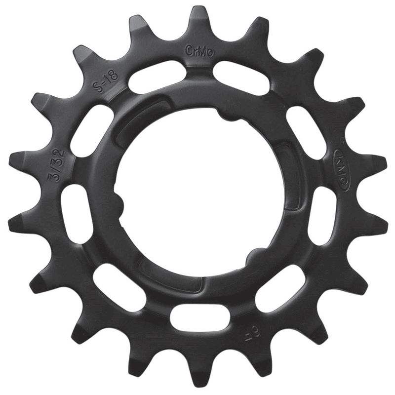 KMC Steckzahnkranz gekröpft für Shimano/Sram schwarz 1/2" x 1/8" 17 Zähne