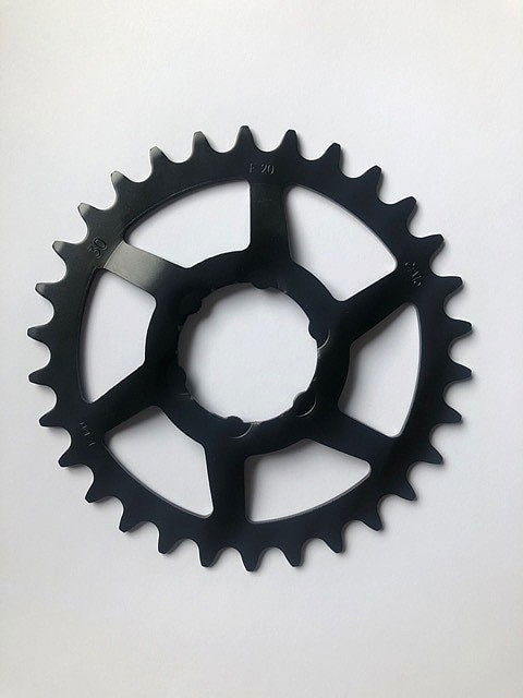 KMC Steckzahnkranz gekröpft für Shimano 5-Gang schwarz 1/2" x 3/32" 30 Zähne