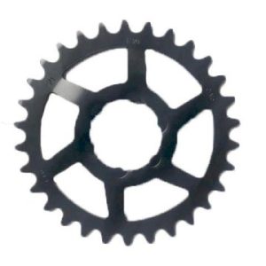 KMC Steckzahnkranz gekröpft für Shimano 5-Gang schwarz  1/2" x 1/8"  30 Zähne