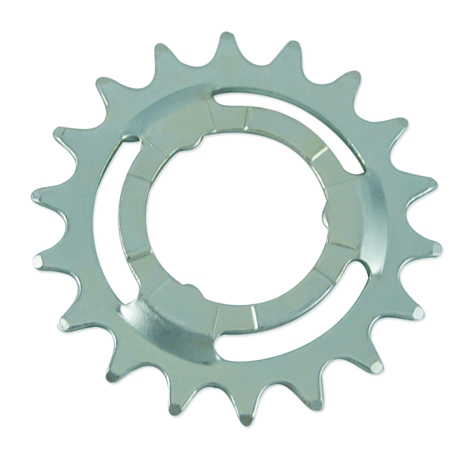 Esjot Steckzahnkranz gekröpft für Shimano/Sram silber (verzinkt) 1/2" x 3/32", gekröpft 20 Zähn