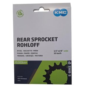 KMC Ritzel flach für Rohloff schwarz  1/2" x 1/8"  16 Zähne