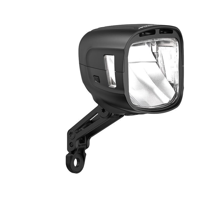 B&M E-Bike LED Scheinwerfer LUMOTEC IQ-XL E Highbeam matt-schwarz 300 Lux 169MU65TS-01 mit offene Enden