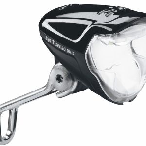 B&M Dynamo-LED-Scheinwerfer Lumotec IQ2 Eyc N plus für Nabendynamo schwarz 50 Lux 160RNDI-04