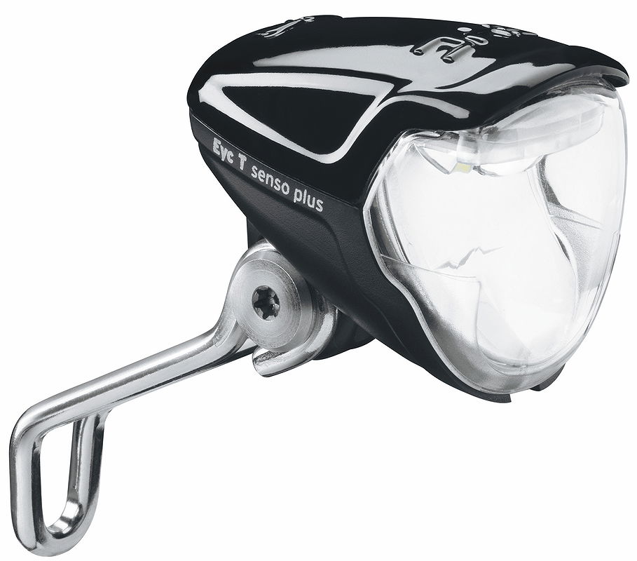 B&M Dynamo-LED-Scheinwerfer Lumotec IQ2 Eyc N plus für Nabendynamo schwarz 50 Lux 160RNDI-04