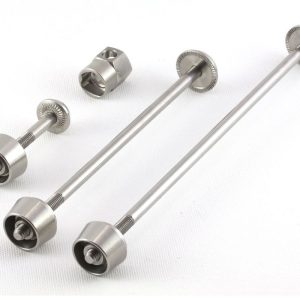 PITLOCK Schnellspannachsen Set 02 Edelstahl silber