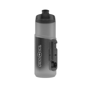 FIDLOCK Trinkflasche TWIST Single  inkl. bottle connector transparent schwarz 0,60 L