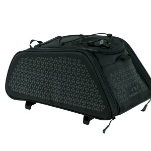 Norco Gepäckträgertasche Tayfort Topklip schwarz mit reflex-dekor