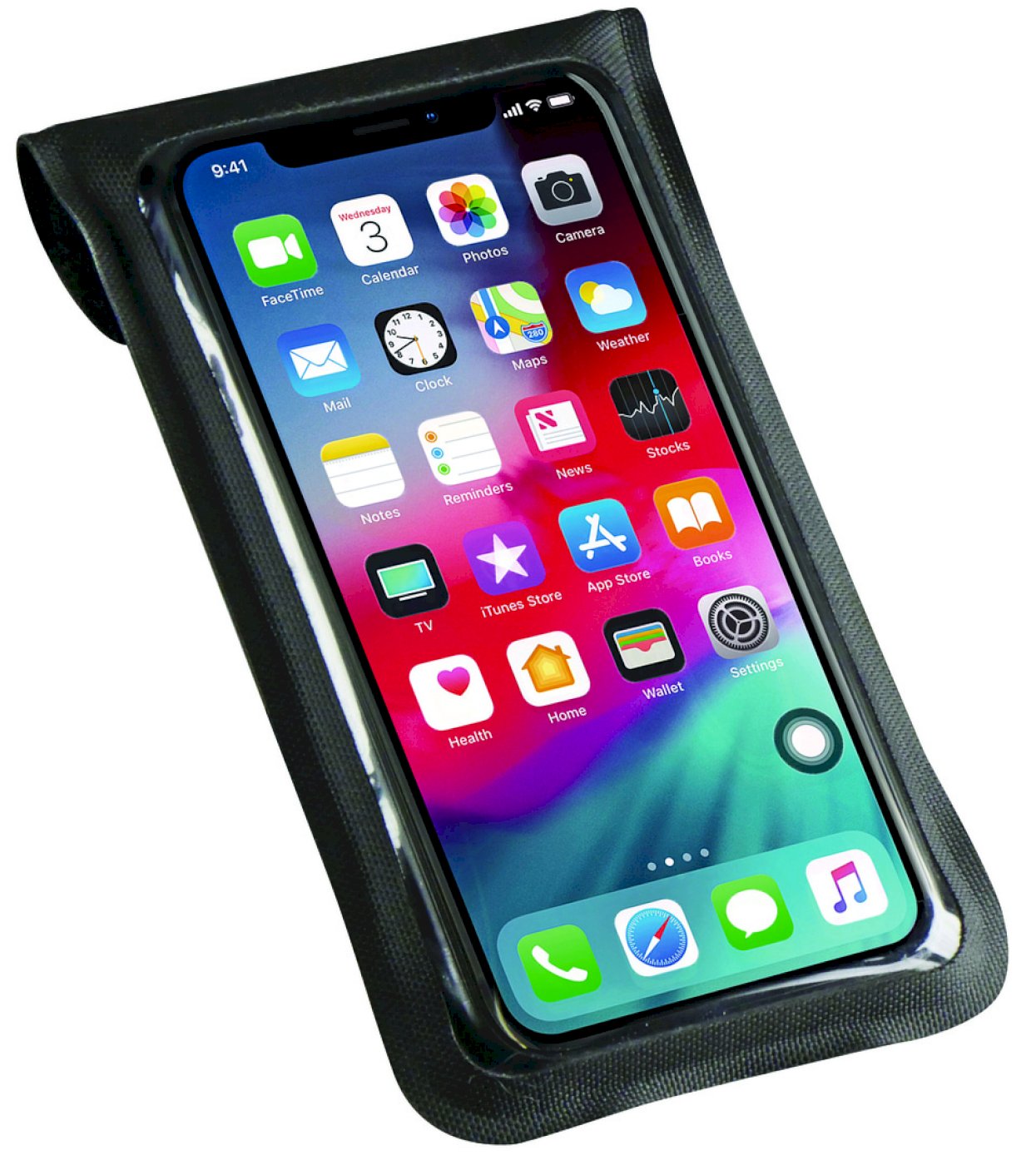 KLICKfix Smartphonetasche Light S für Smartphones 7,5x15 cm schwarz