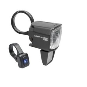 TRELOCK E-Bike LED Scheinwerfer Lighthammer 100 schwarz 100/130 Lux LS 890-HB