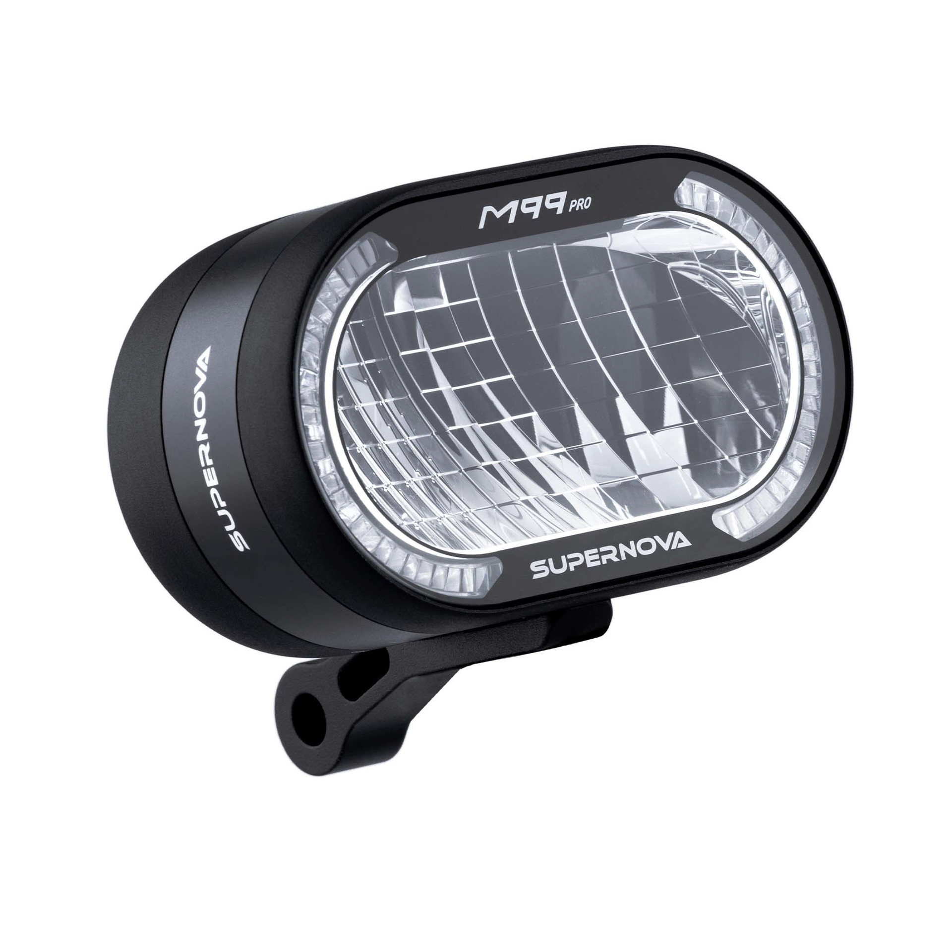 Supernova E-Bike LED Scheinwerfer M99 PRO 2-25 schwarz - matt 130 Lux, 500 Lumen