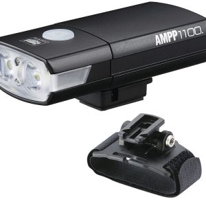 CATEYE LED Akku Helm-Lampe AMPP 1100 schwarz 1100 Lumen SB-Verpackung