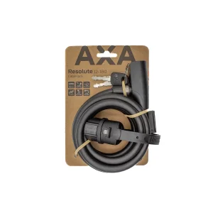 AXA Spiralkabelschloss Resolute  12 mm mattschwarz 180 cm