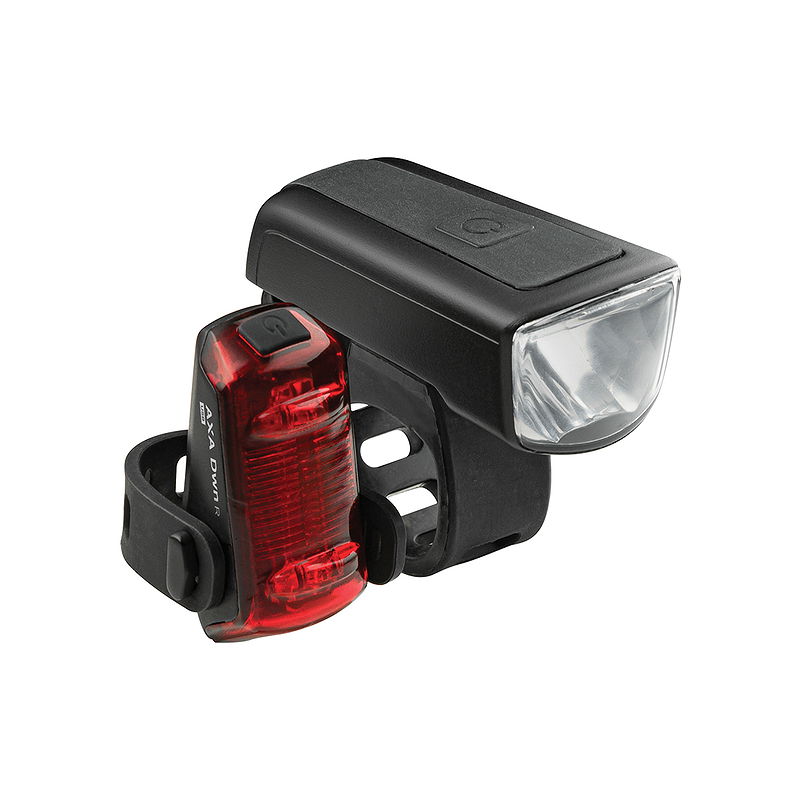 AXA LED Akkuleuchten Set Dwn 30 Lux schwarz