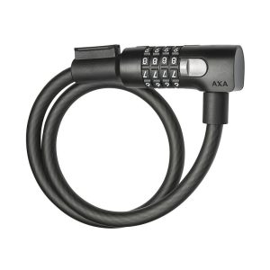 AXA Zahlen-Kabelschloss Resolute Code 12 mm mattschwarz 65 cm