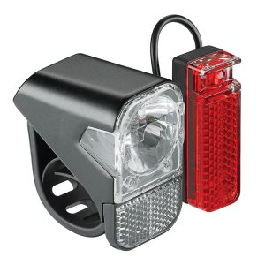 AXA Batterie-Beleuchtungsset Visto 10 Lux schwarz