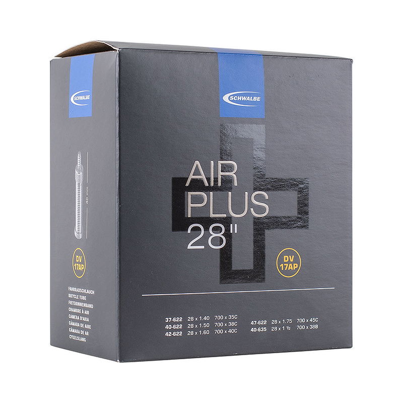 Schwalbe Fahrradschlauch Air Plus 28" DV 17AP 40 mm 37/47-622/635