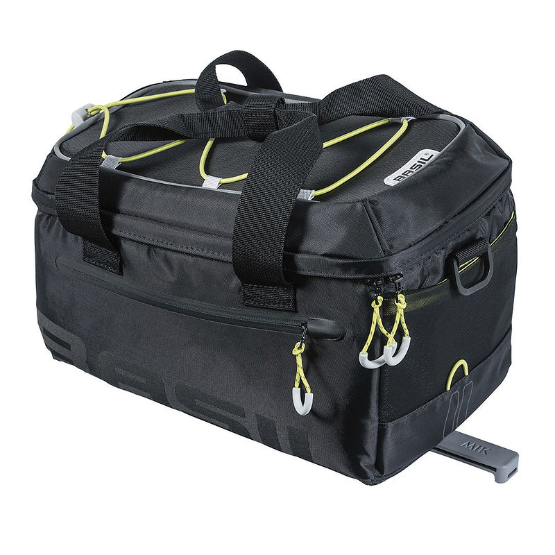 Basil Gepäckträgertasche Miles Trunkbag MIK 2.0 schwarz lime