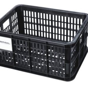 Basil Kunststoff-Fahrradkasten Crate S schwarz