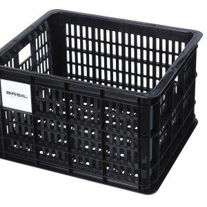 Basil Kunststoff-Fahrradkasten Crate M schwarz