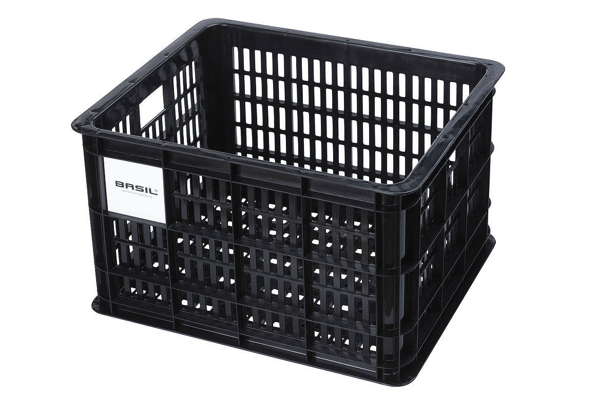 Basil Kunststoff-Fahrradkasten Crate M schwarz
