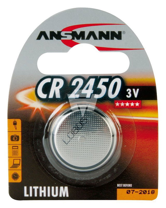 ANSMANN Knopfzelle CR2450 550 mAh 3 V