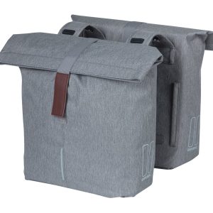 Basil Doppelpacktasche City grau melee