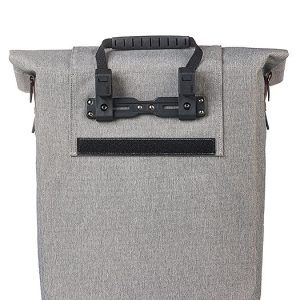 Basil Einzeltasche City Fahrradshopper grau meliert