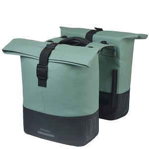Basil Doppelpacktasche Cove MIK 2.0 silbergrün/schwarz