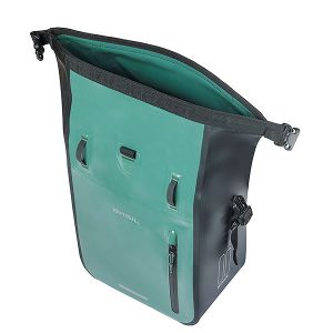 Basil Einzeltasche Rivo M silbergrün/schwarz