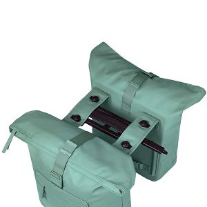 Basil Doppelpacktasche Brooklyn MIK 2.0 silbergrün