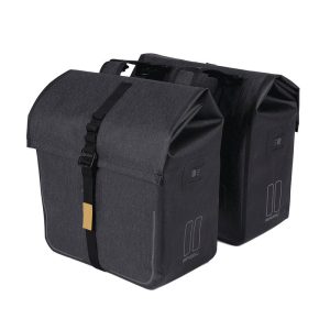 Basil Doppelpacktasche Urban Dry charcoal melee