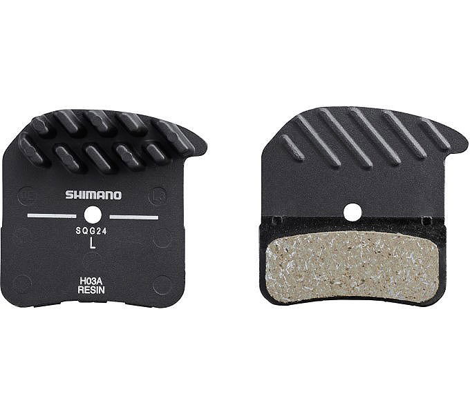 Shimano Scheibenbremsbeläge H03A mit Kühlrippen Resin EBPH03ARFA SB-Verpackung