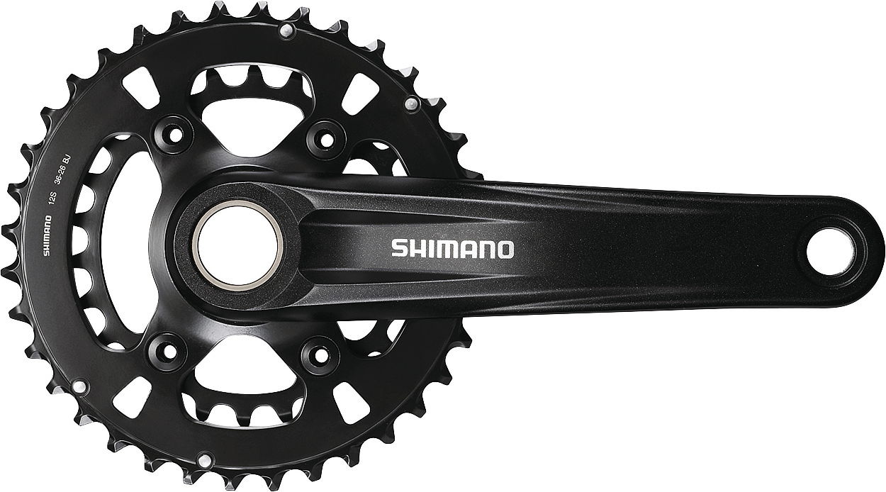 Shimano Kettenradgarnitur FCMT6102 2-PIECE 36x26 Zähne / Boost schwarz 175 mm EFCMT6102BEX66L