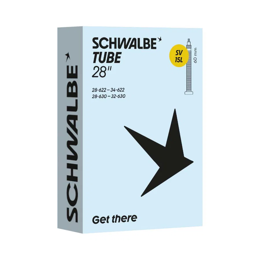 Schwalbe Fahrradschlauch SV Ventil Nr. 15L 28" 60 mm 28/34-622/630