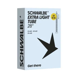 Schwalbe Fahrradschlauch Extra Light Nr. 15 Extra Light 28" SV 80 mm 23/28-622/630