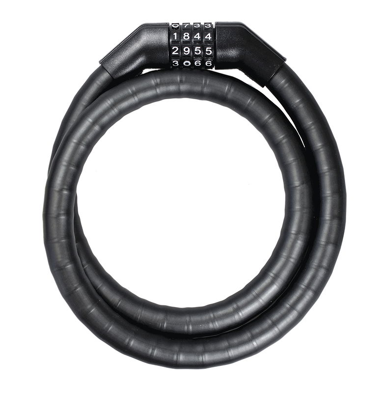 TRELOCK Zahlen-Panzerkabelschloss PK 360 Code 19 mm schwarz 100 cm
