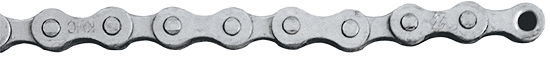 KMC Fahrrad Kette Z1 Wide EPT Nabenschaltung silber 112 Glieder, 1/2" x 1/8"