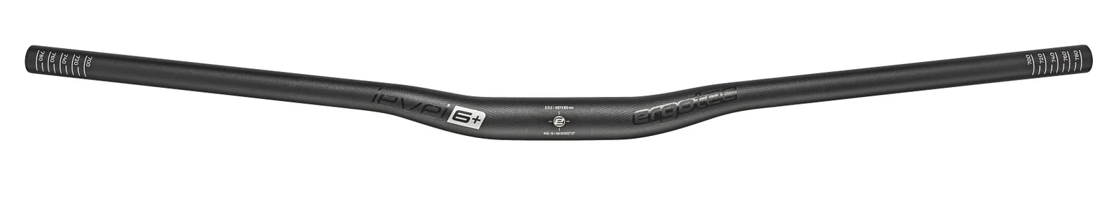 ergotec MTB Lenker Riser Low 800 mm schwarz sand. 12°/5° 15 mm 31,8 mm