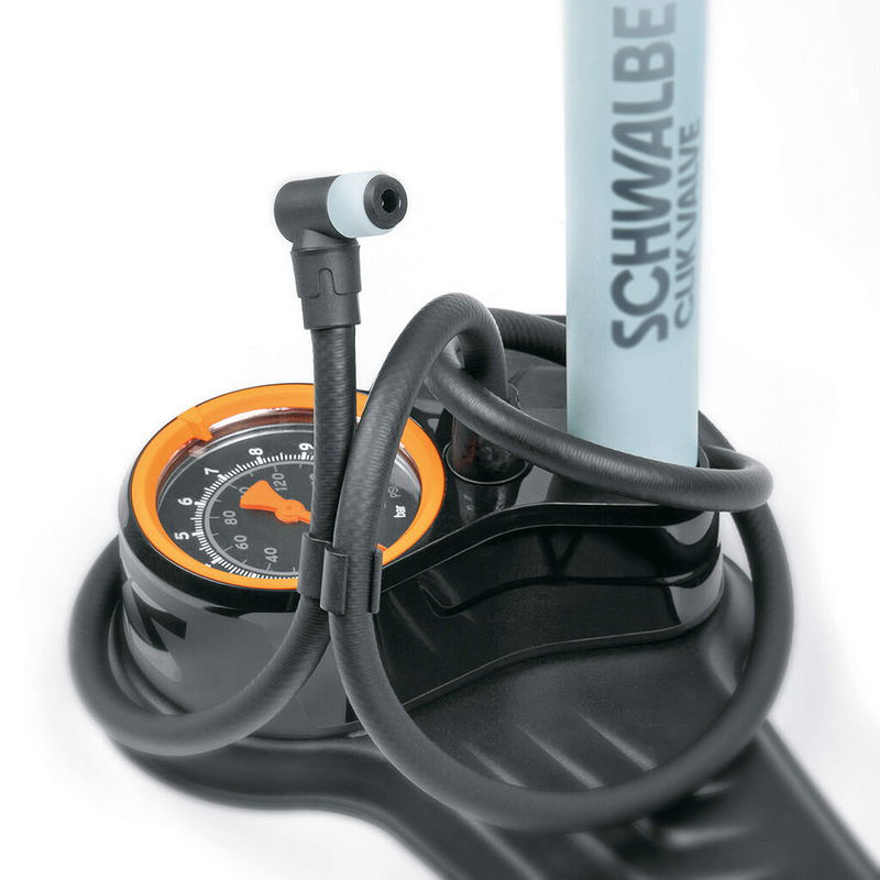 SKS Standpumpe AIR-X-PLORER CLIK VALVE 10.0 schwarz/sky blue 10 bar / 144 PSI