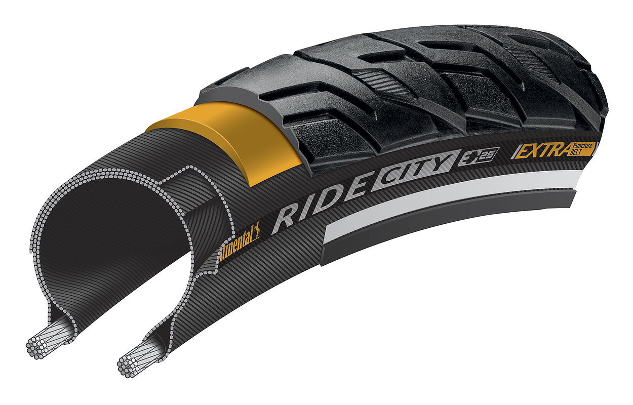 Continental Fahrradreifen Ride City schwarz Reflex 42-622 28x1,60 0101555