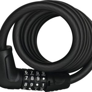 ABUS Zahlen-Spiralkabelschloss Tresor 6512C/180 BK SCMU 12 mm schwarz 180 cm