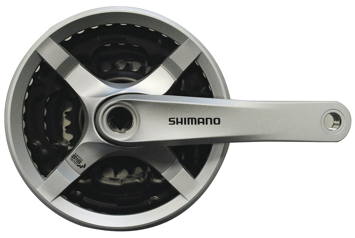 Shimano Kettenradgarnitur Tourney FCTY501 4-kant 42x34x24 Zähne silber 170 mm EFCTY501C244CSB