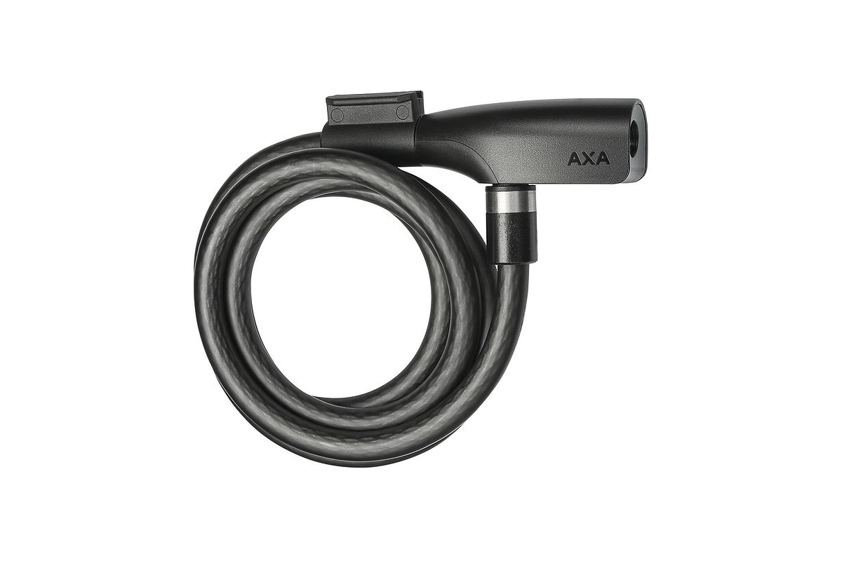 AXA Spiralkabelschloss Resolute 10 mm mattschwarz 150 cm