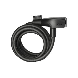 AXA Spiralkabelschloss Resolute 8 mm mattschwarz 180 cm