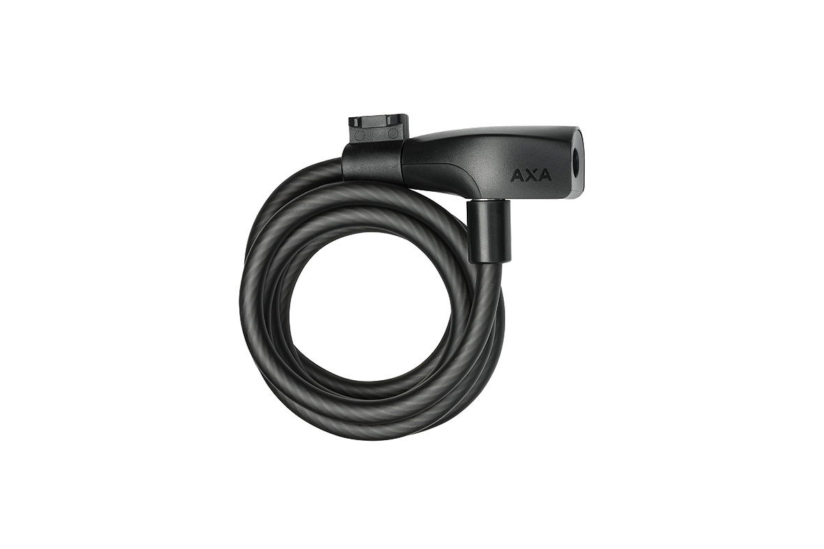 AXA Spiralkabelschloss Resolute 8 mm mattschwarz 150 cm