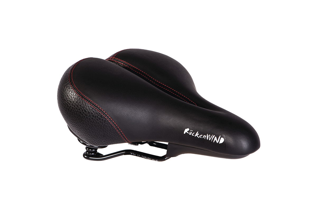 P&P City Sattel Rückenwind Relaxed schwarz L265 x B210 mm / 700 g Unisex