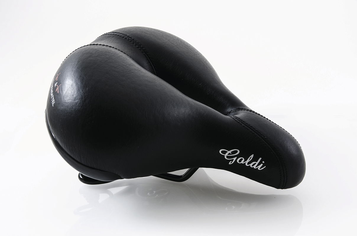 P&P City Sattel Goldi Relaxed schwarz L270 x B210 mm / 720 g Unisex