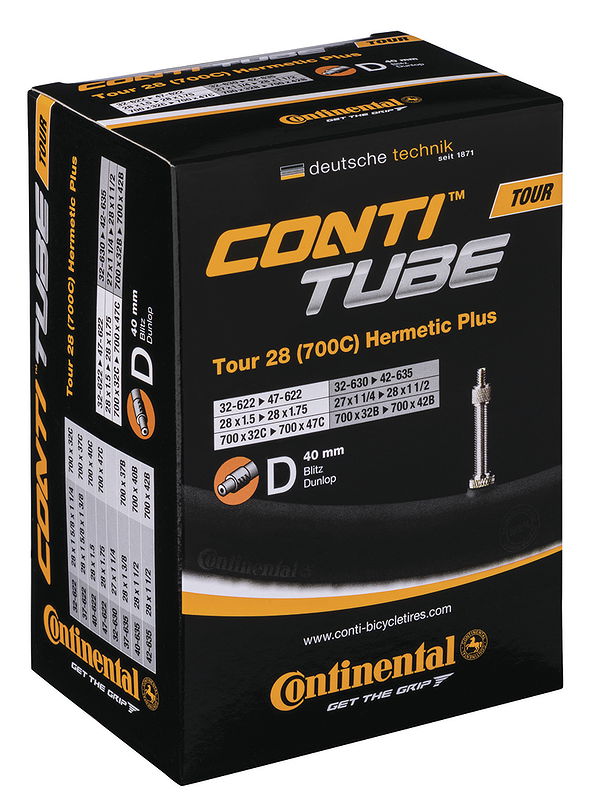 Continental Fahrradschlauch Hermetic Plus 28" 28" DV 40 mm 32/47-622/42-635